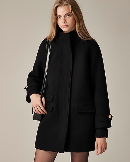 Toscana coat in Italian stadium-cloth wool blend