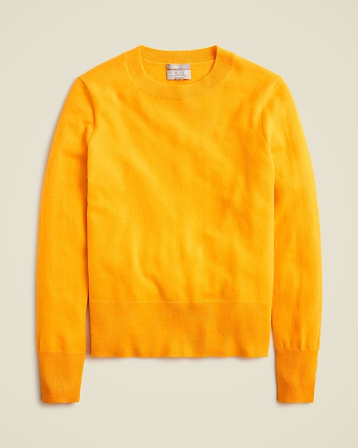 Cashmere classic-fit crewneck sweater-Warm Sunflower