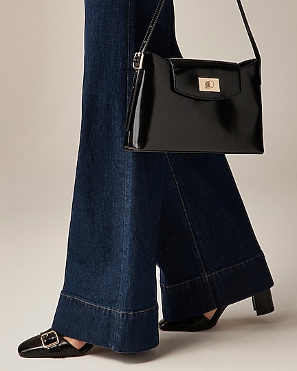 High-rise denim trouser jean-Resin Rinse