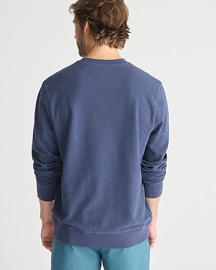 Long-sleeve textured sweater-tee-Darkest Indigo Single D