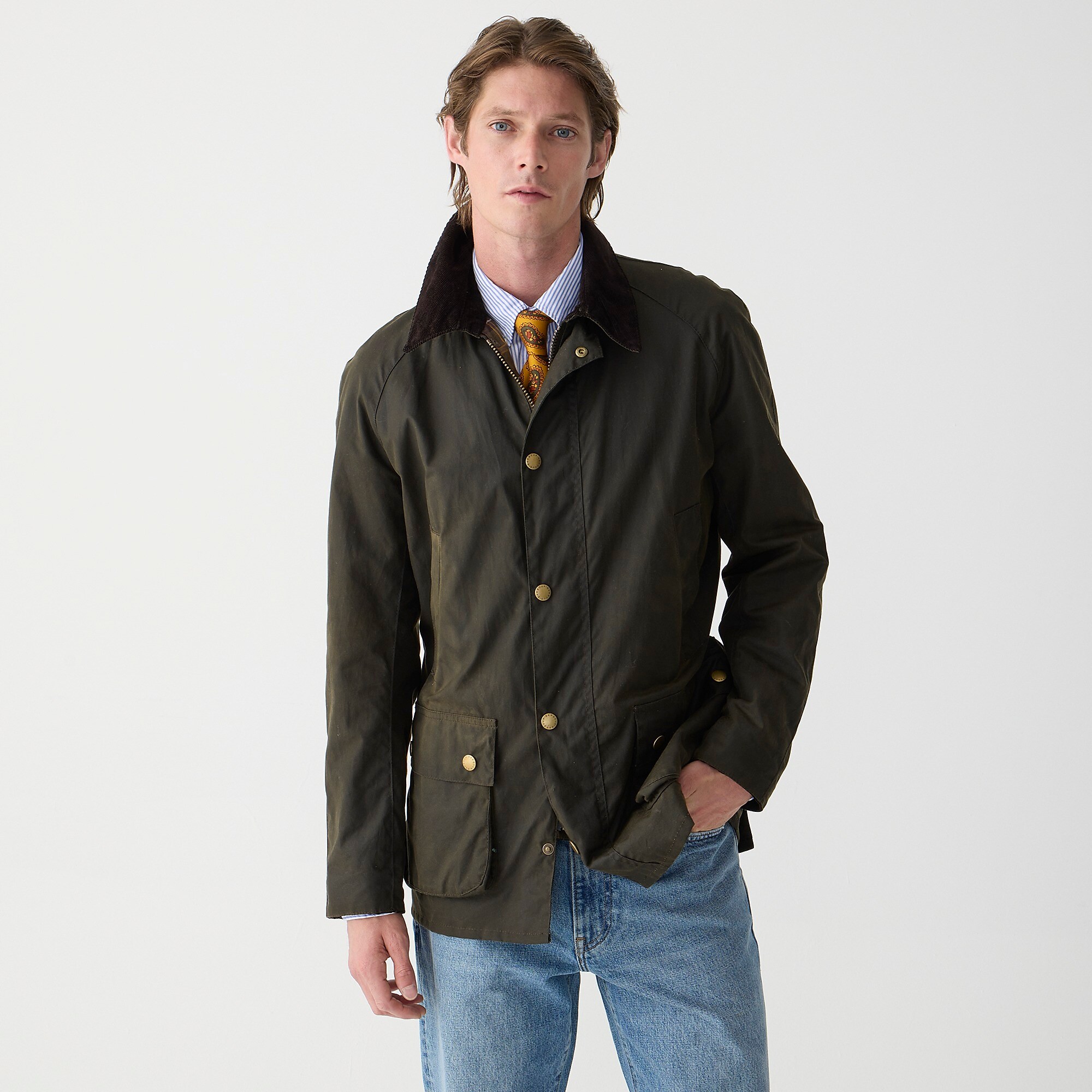 Barbour® Sylkoil Ashby jacket-Olive