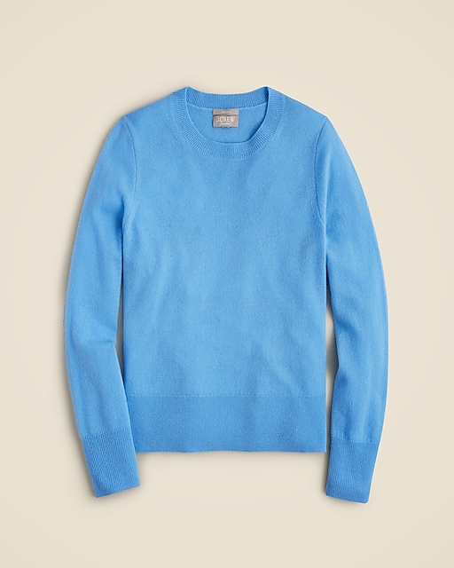 Cashmere classic-fit crewneck sweater-Pale Cerulean