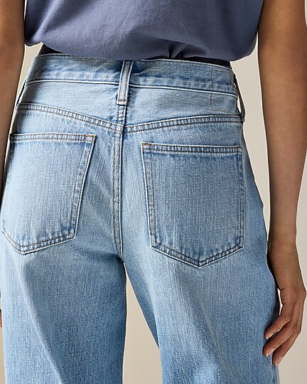 Wide-leg distressed jean-Synniva Wash