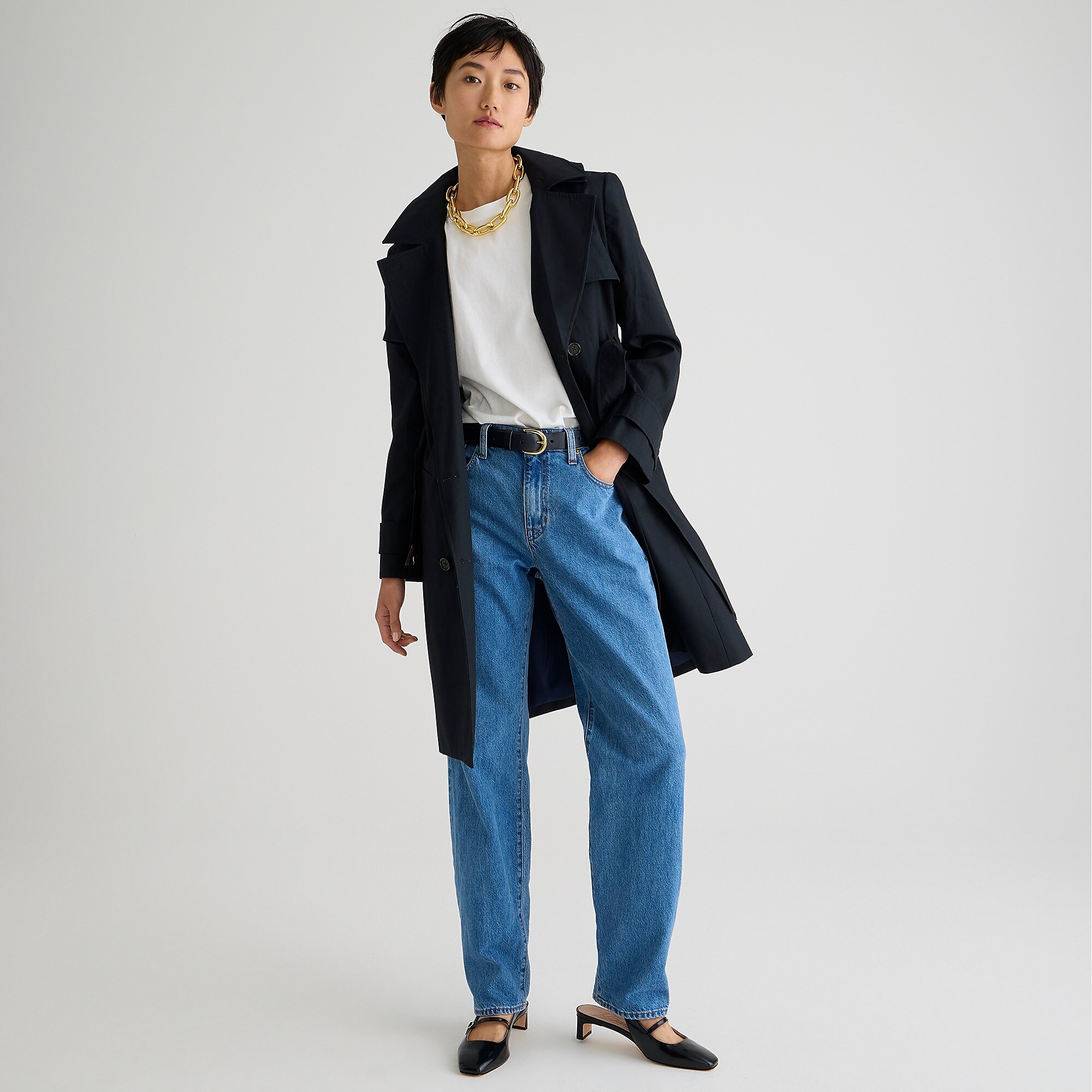 New Icon trench coat-Black
