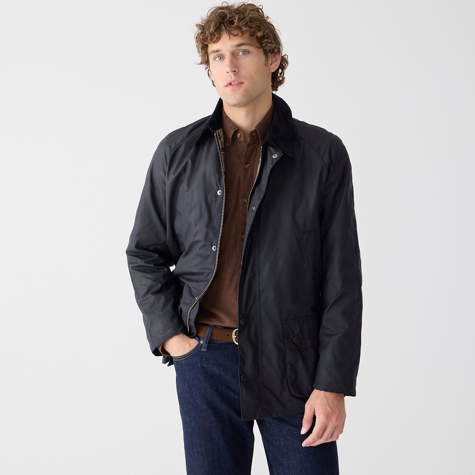 Barbour® Sylkoil Ashby jacket-Navy