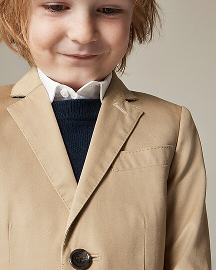 Boys' Ludlow suit jacket in Italian chino-Light Khaki