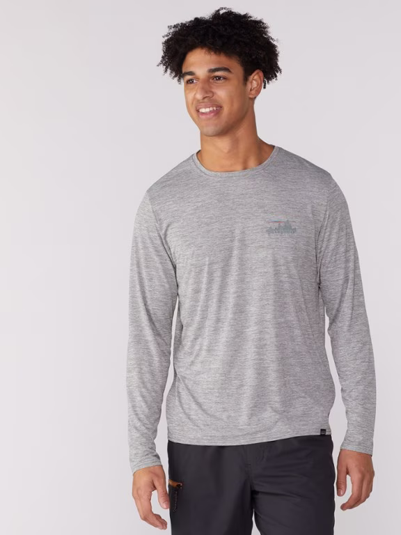 -Capilene Cool Daily Graphic Long-Sleeve Shirt - Men's