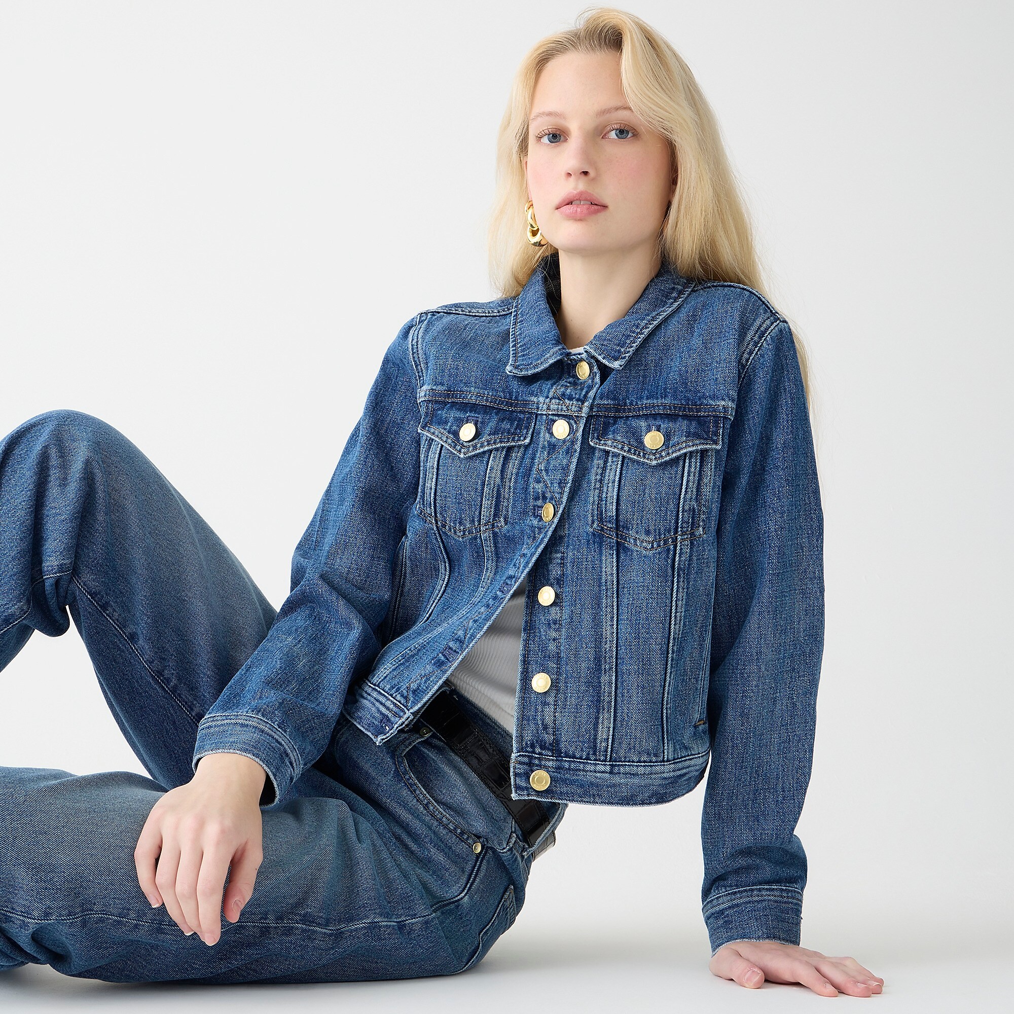 New classic denim jacket in Alicia wash-Alicia Wash