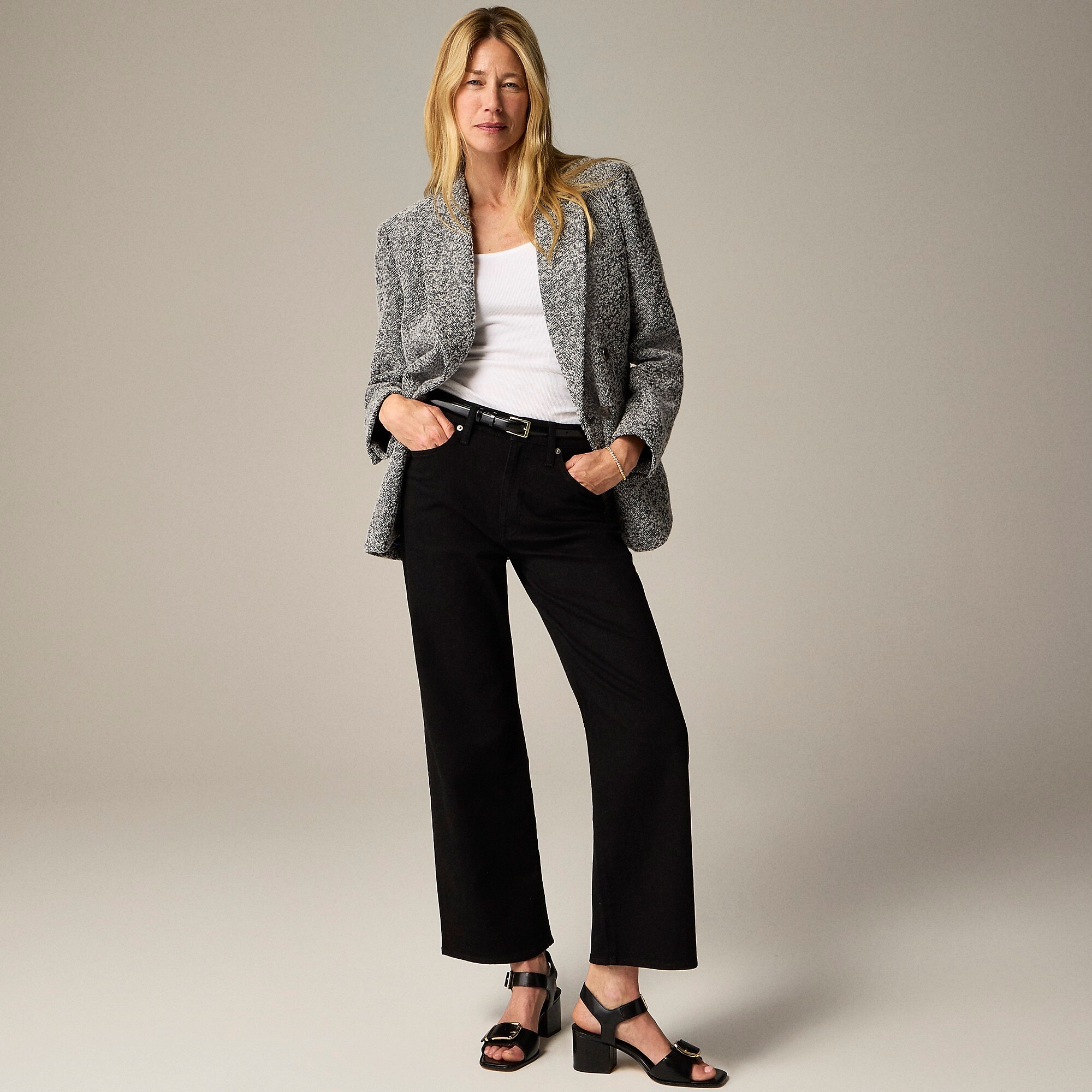 Slim-wide jean-Black Rinse