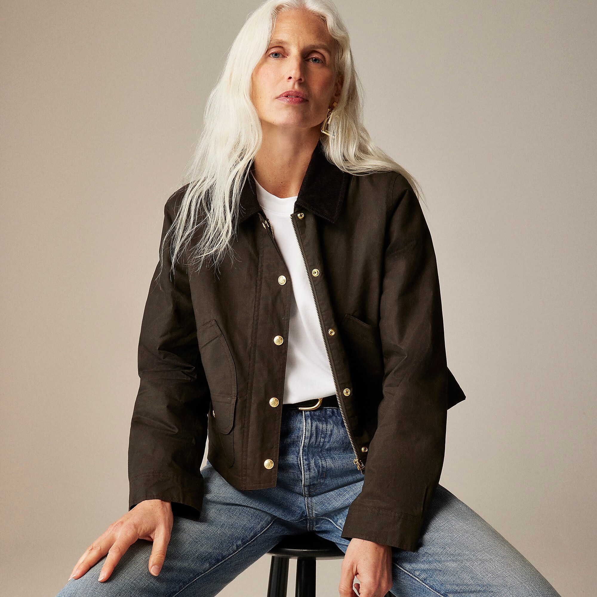 Short Barn Jacket™ in English ripstop cotton