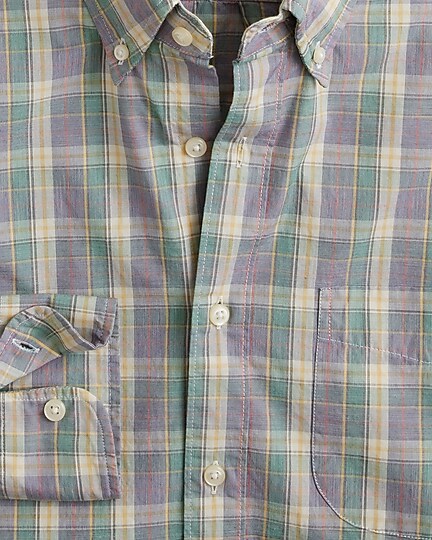 Secret Wash cotton poplin shirt-Grace Cream Multi