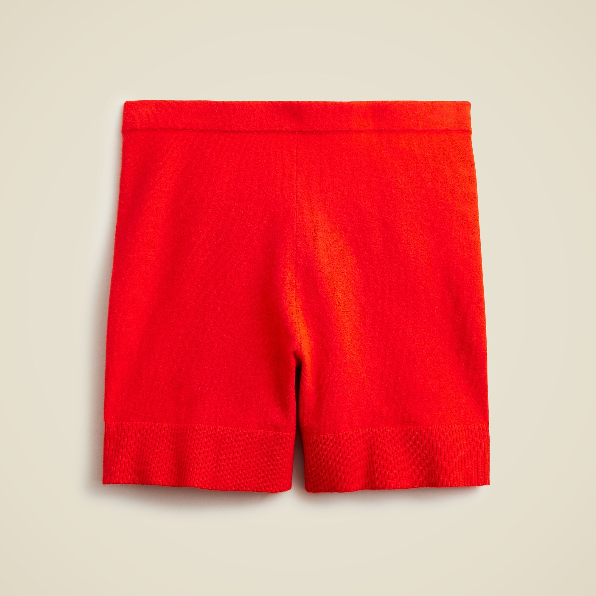 Featherweight cashmere-blend bike short-Bright Cerise