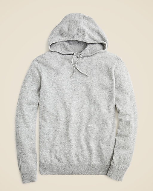 Cashmere hoodie-Hthr Grey