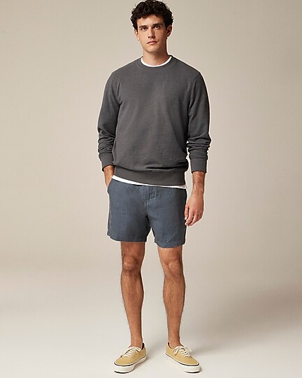Long-sleeve textured sweater-tee-Galvanized Iron Single