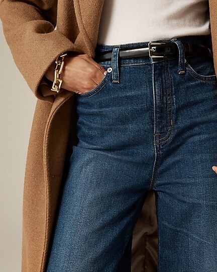 High-rise denim trouser jean-Henry Louie Wash