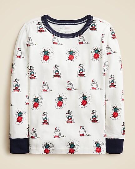 Kids' long-sleeve printed pajama set-Peanuts Holiday
