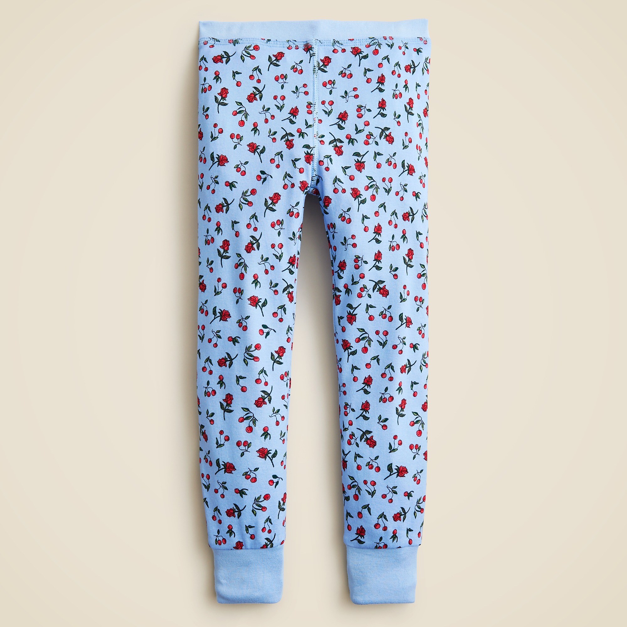 Girls' long-sleeve printed sleep set-Tranquil Tide Floral