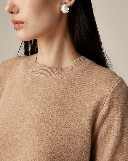 Cashmere classic-fit crewneck sweater-Hthr Camel