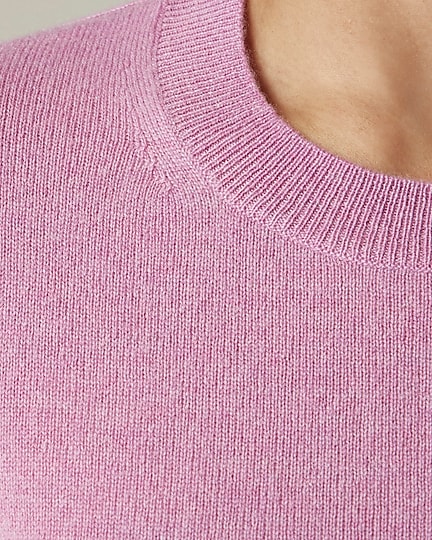 Cashmere classic-fit crewneck sweater-Hthr Petunia