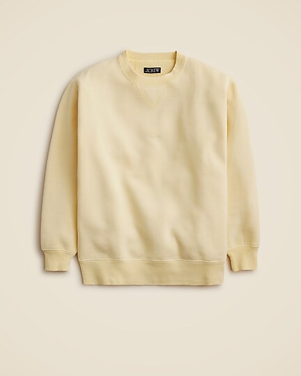 Heritage fleece oversized crewneck sweatshirt-Sunflower Sands