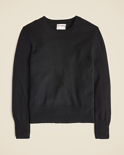 Cashmere classic-fit crewneck sweater-Black