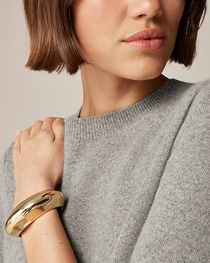 Cashmere classic-fit crewneck sweater-Hthr Ash