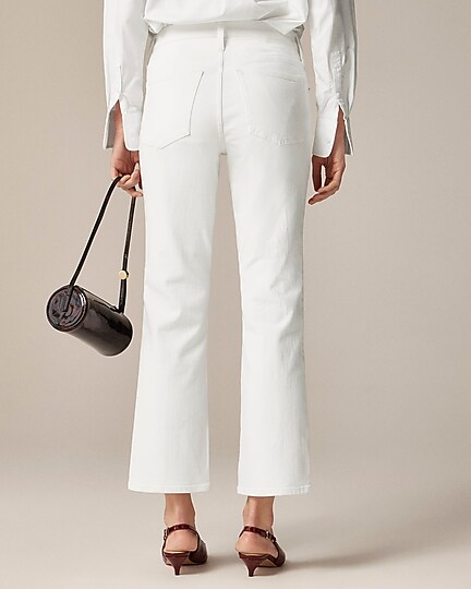 Mid-rise kickout jean-White Denim