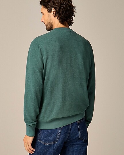 Long-sleeve textured sweater-tee-Graffiti Green Single D