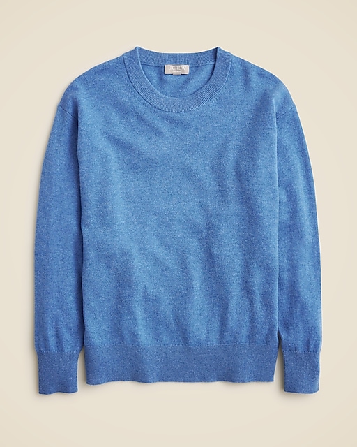 Cashmere relaxed crewneck sweater-Hthr Twilight