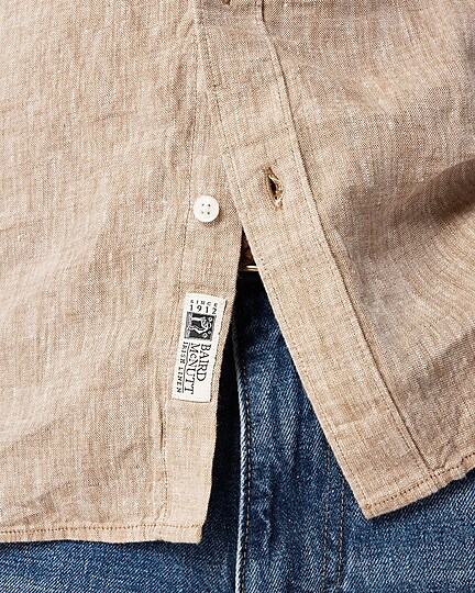 Baird McNutt Irish linen shirt-Light Cedar