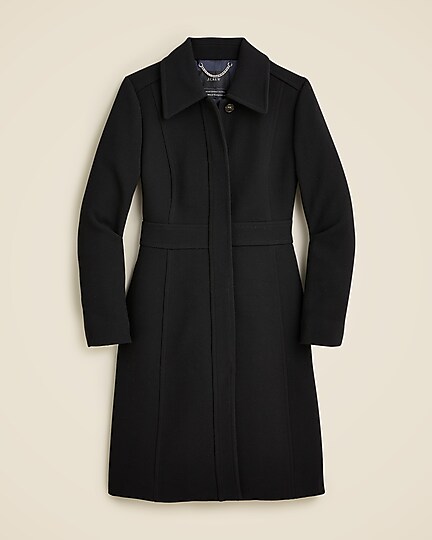 New lady day topcoat in Italian double-cloth wool blend-Holiday Red