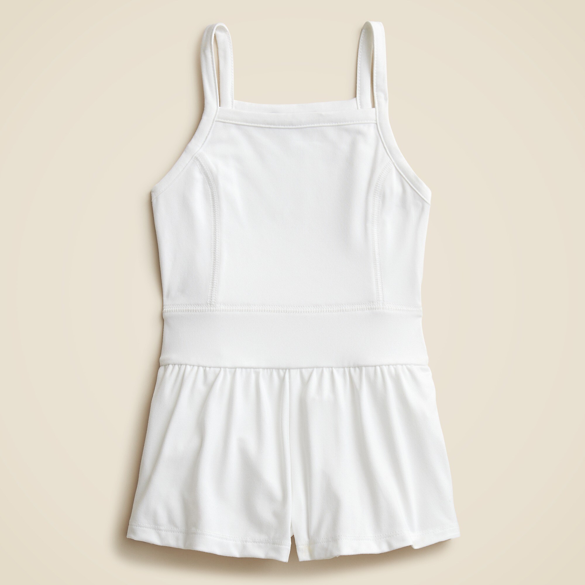 Girls' active romper-White
