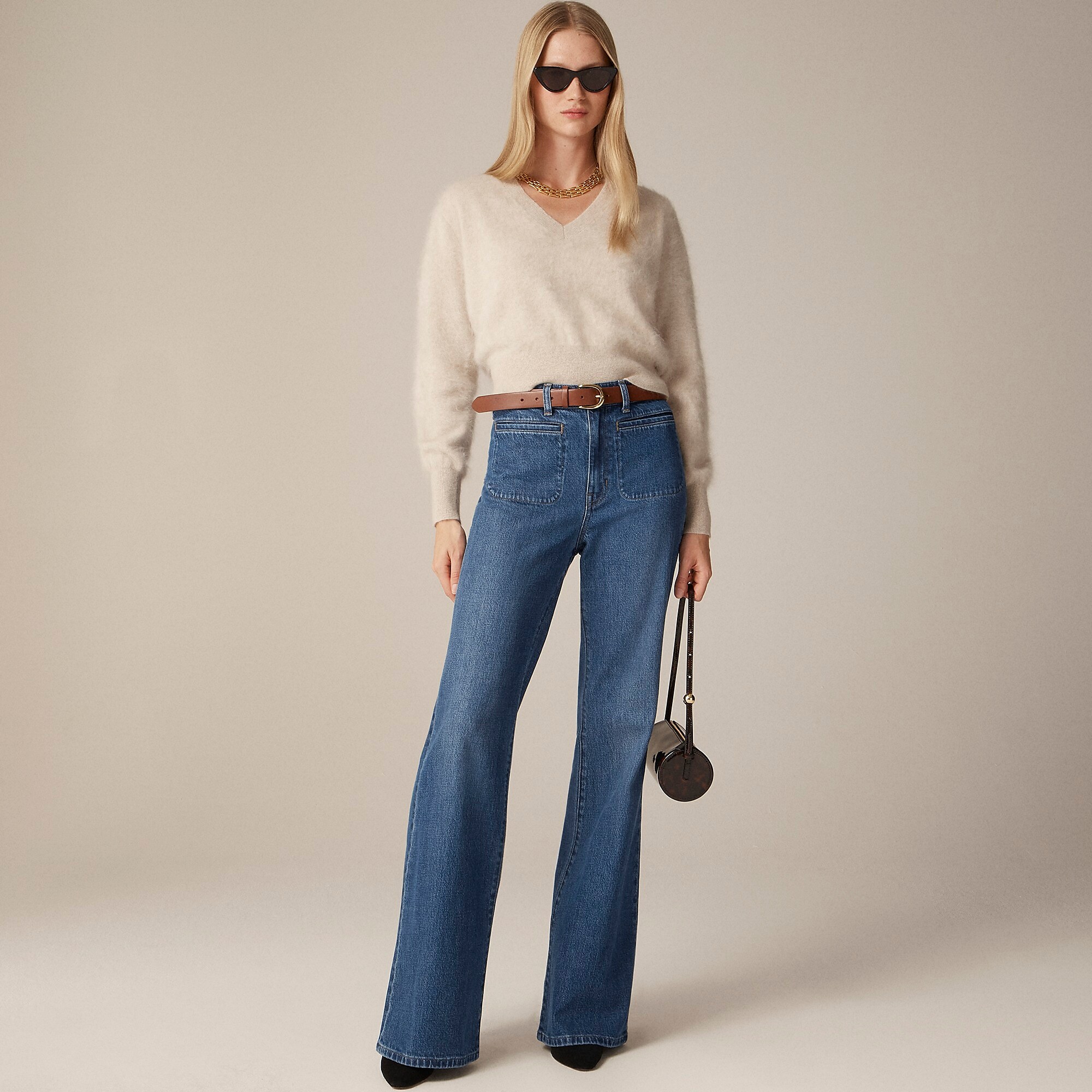 High-rise flare jean-Lexi Kay Wash