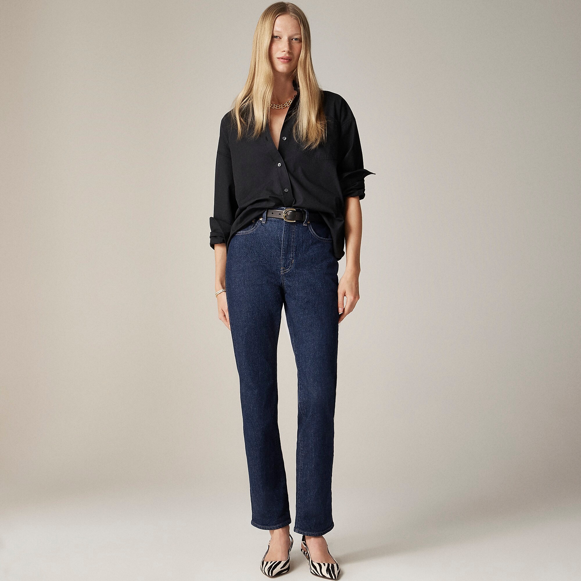 Slim straight jean-Rinse Wash