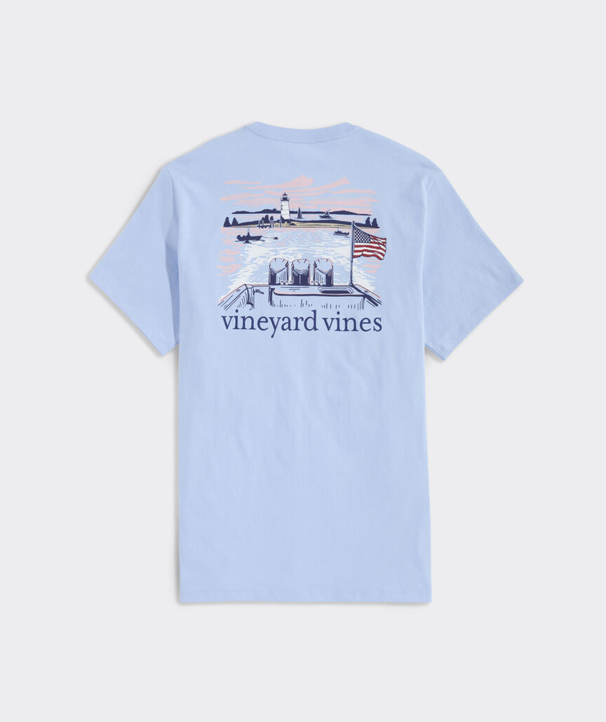 Lighthouse Wakes Short-Sleeve Pocket Tee