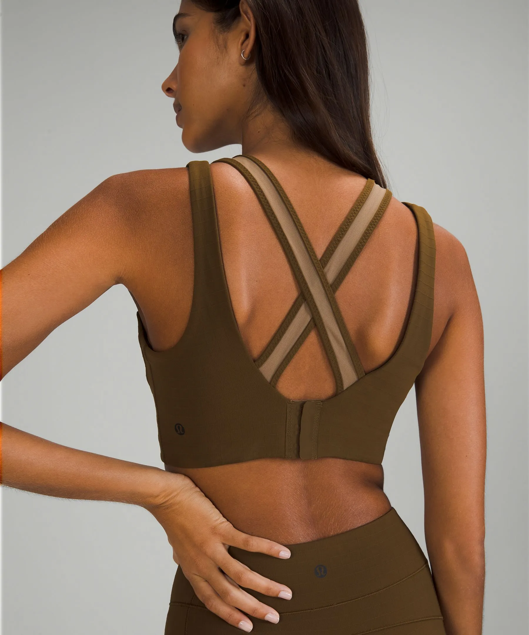 lab Mesh High-Neck Bra