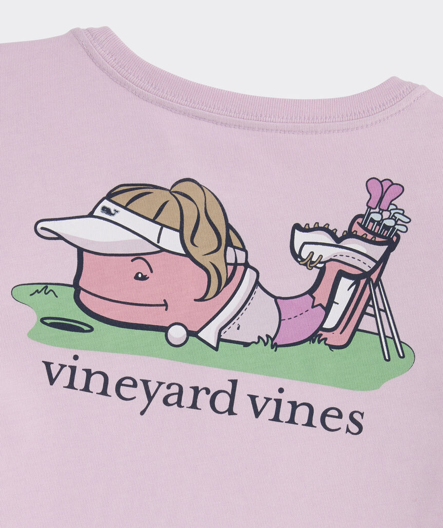 Girls' Golf Whale Short-Sleeve Pocket Tee