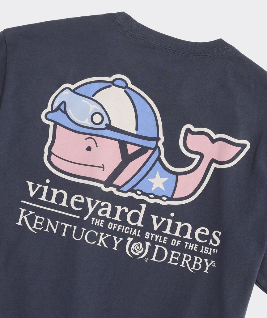 Kentucky Derby Jockey Whale Short-Sleeve Pocket Tee