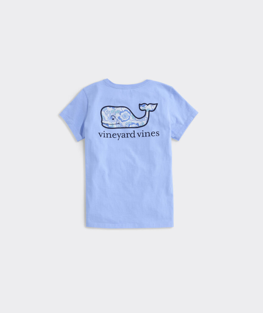 Girls' Frangipani Whale Short-Sleeve Pocket Tee