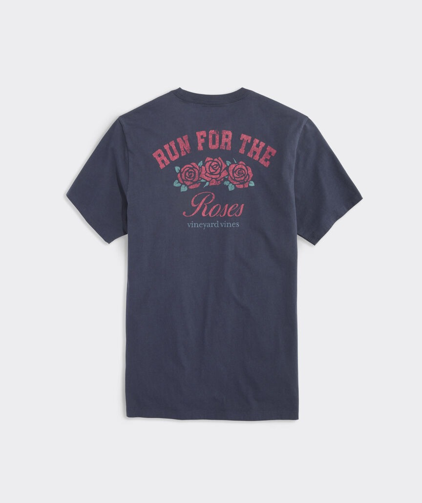 Kentucky Derby Run For The Roses Short-Sleeve Pocket Tee