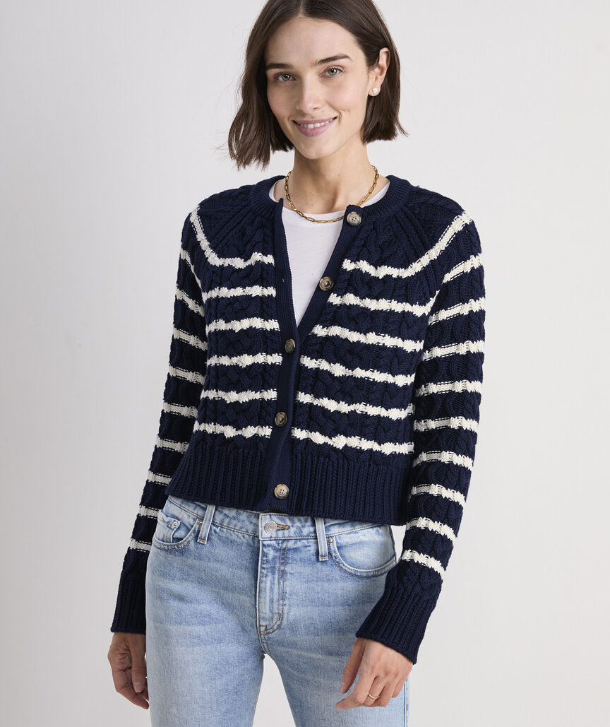 Cotton Cable Cardigan