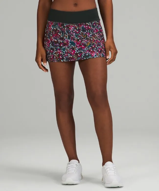Play Off the Pleats Mid-Rise Skirt
