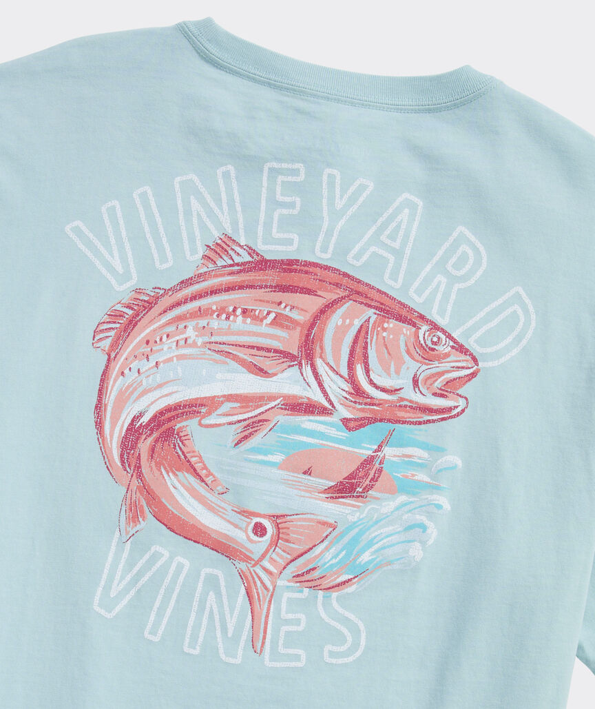 Painted Redfish Short-Sleeve Pocket Tee