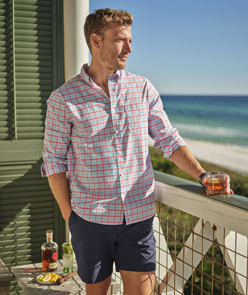 Bellamy Plaid Performance Cotton Shirt