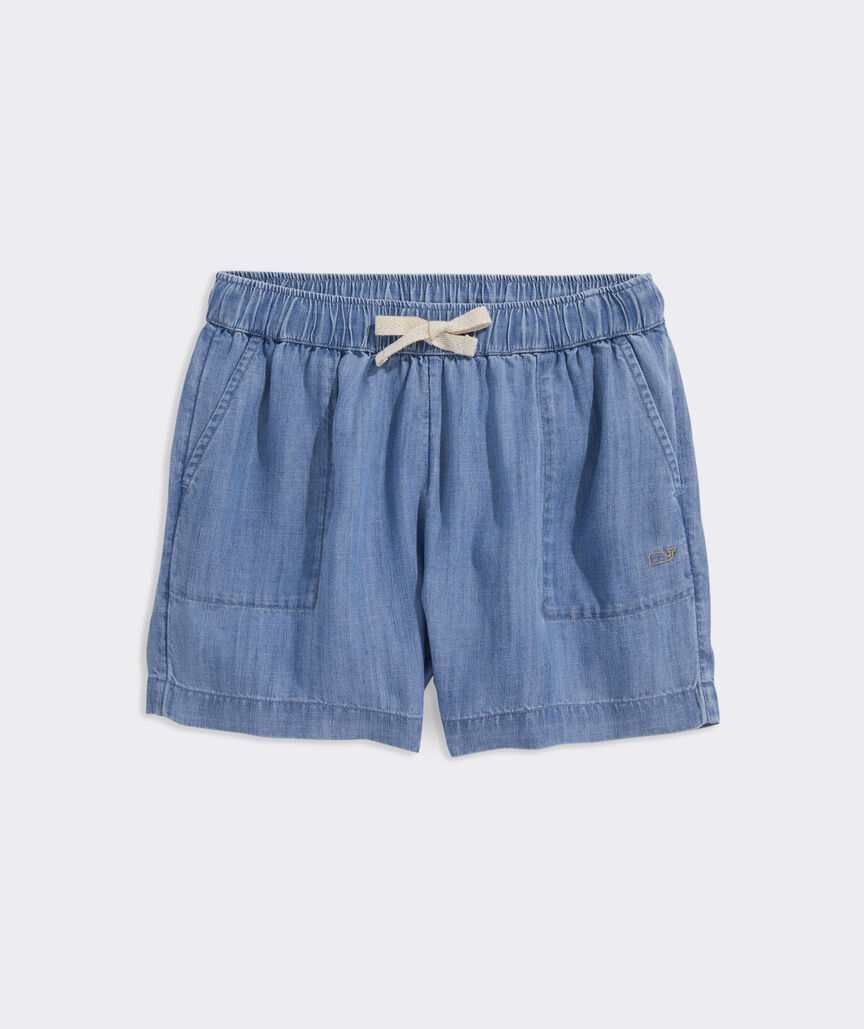 Girls’ Coastline Chambray Shorts