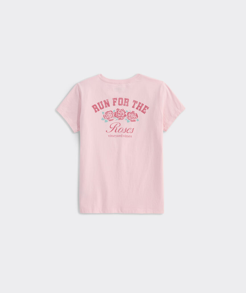 Kentucky Derby Girls' Run For The Roses Short-Sleeve Pocket Tee