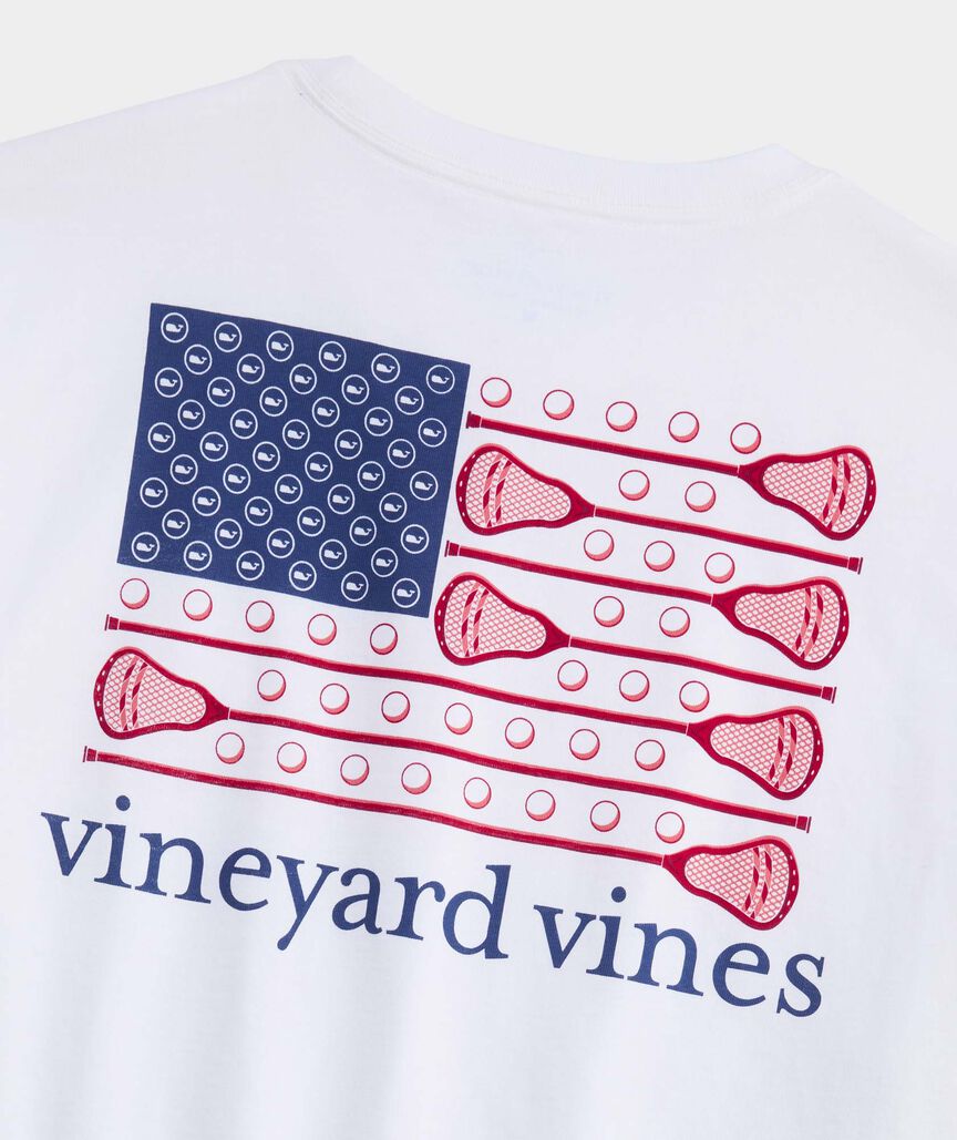 USA Lacrosse Flag Short-Sleeve Pocket Tee