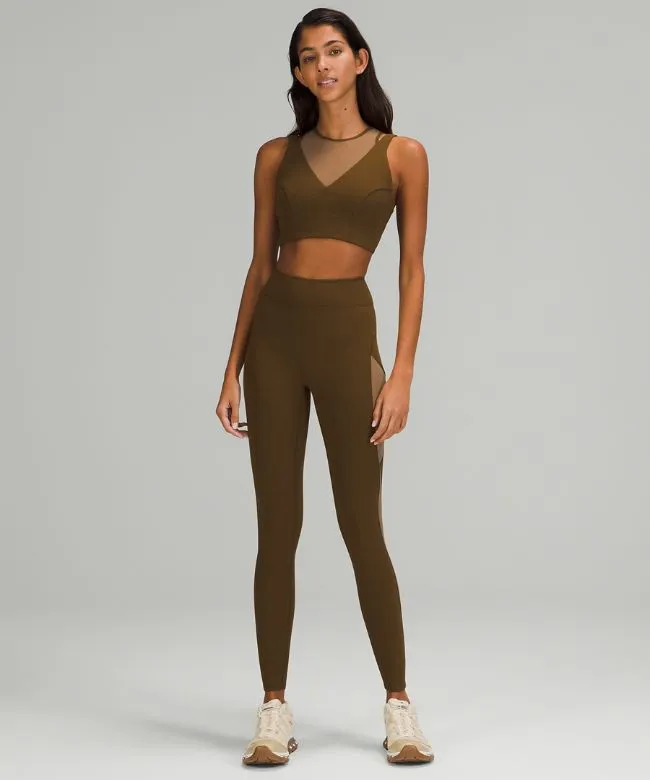 lab Mesh High-Neck Bra