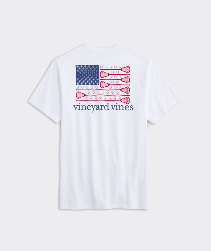 USA Lacrosse Flag Short-Sleeve Pocket Tee