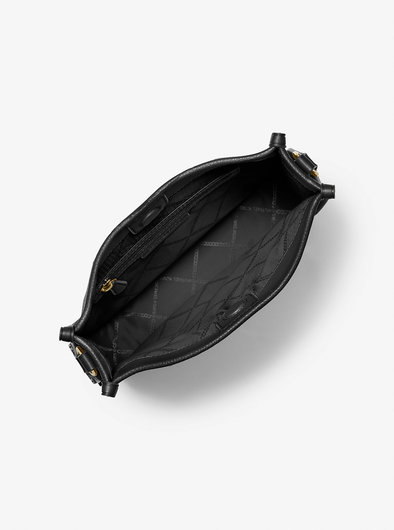 Luisa Large Pebbled Leather Messenger Bag